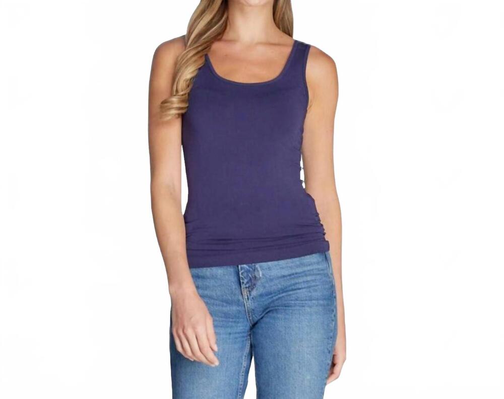 NEW C'EST MOI CLOTHING CO bamboo tank top in navy